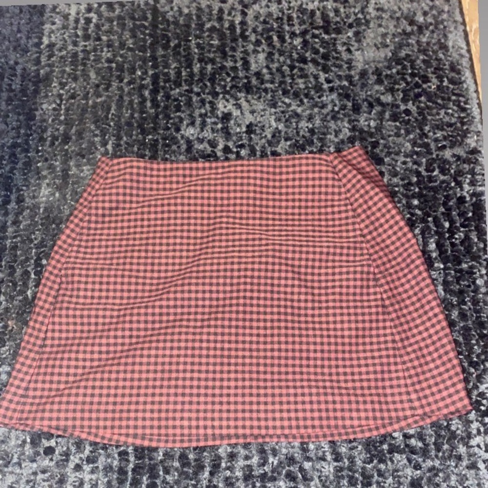 Red and black gingham mini